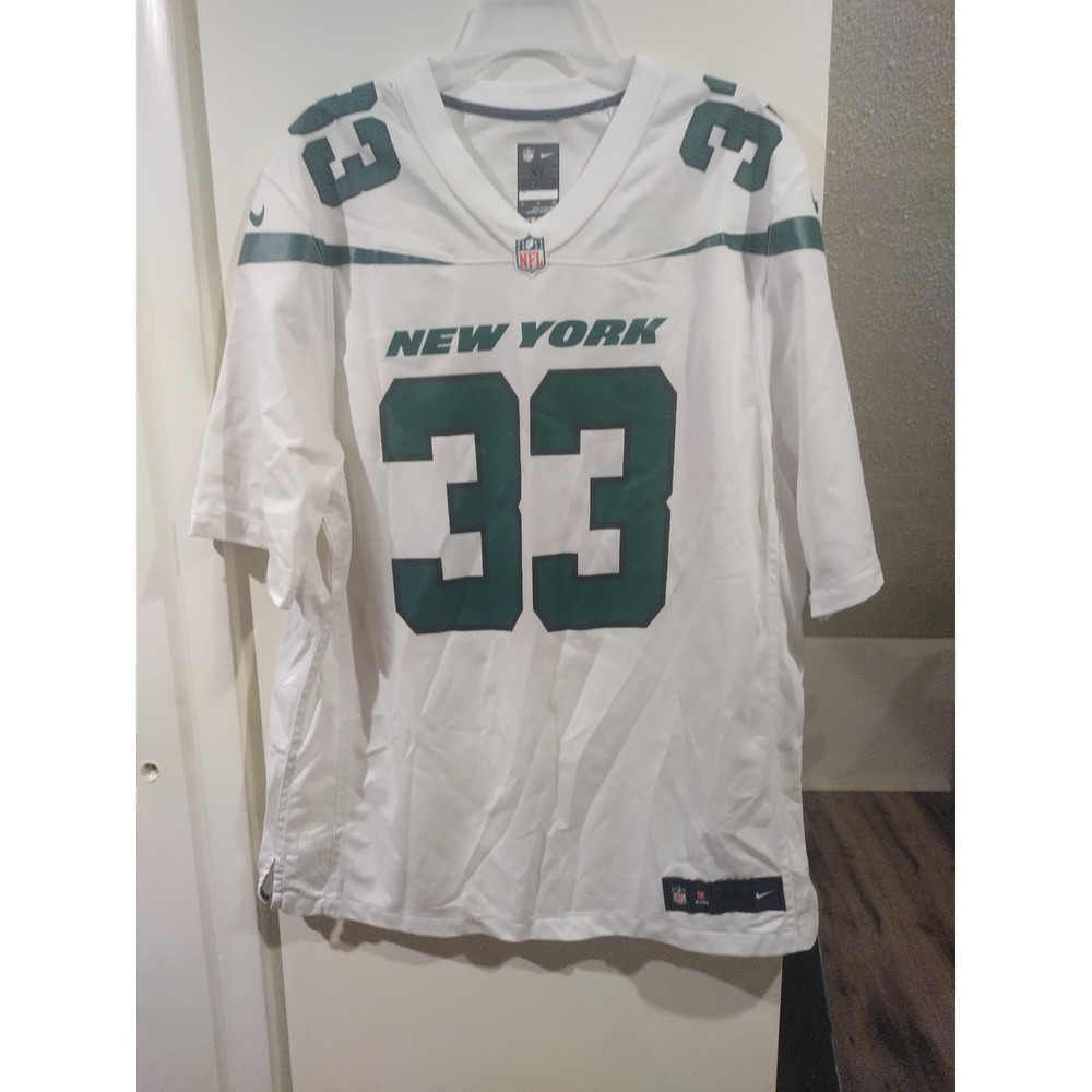Nike New York Jets Jamal Adams 33 NFL Jersey Mens XL White Away Football On Fiel